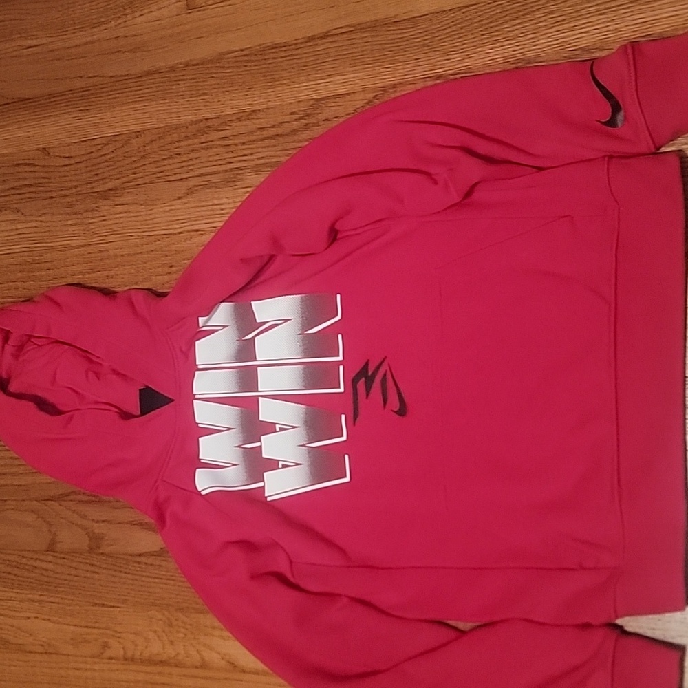 Boys red Nike hoodie
